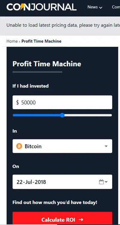 CoinJournal calculate stocks or cryptocurrency