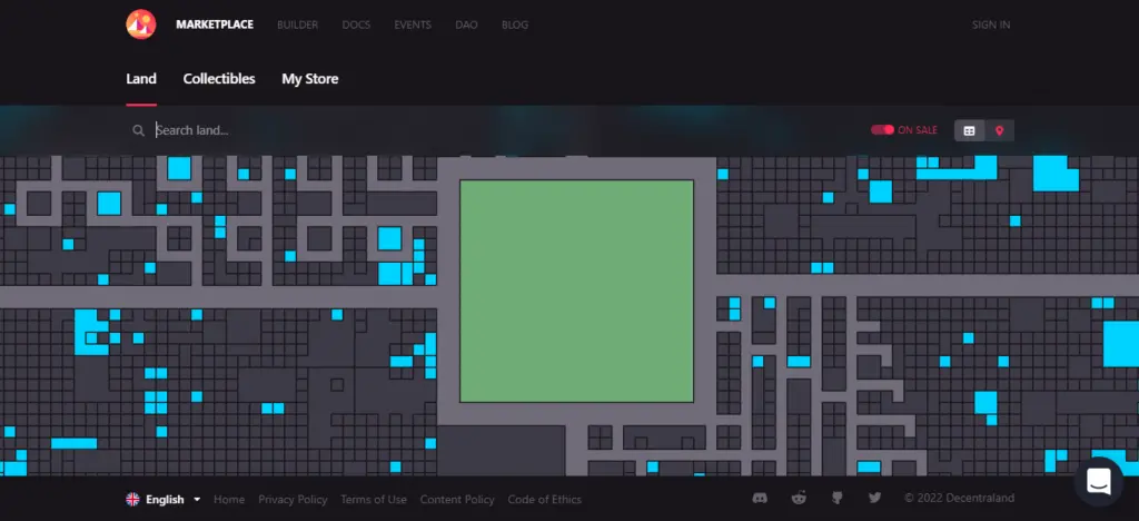 the Decentraland Marketplace
