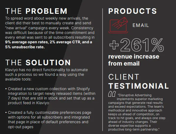 Disruptive case study
