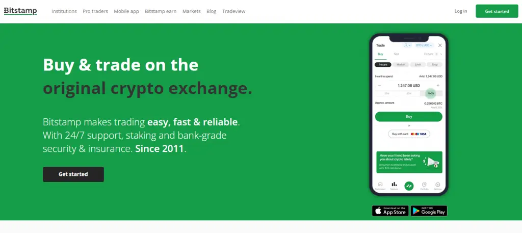 Bitstamp is a global crypto trading platform