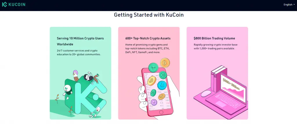 KuCoin offers a variety of services for API users