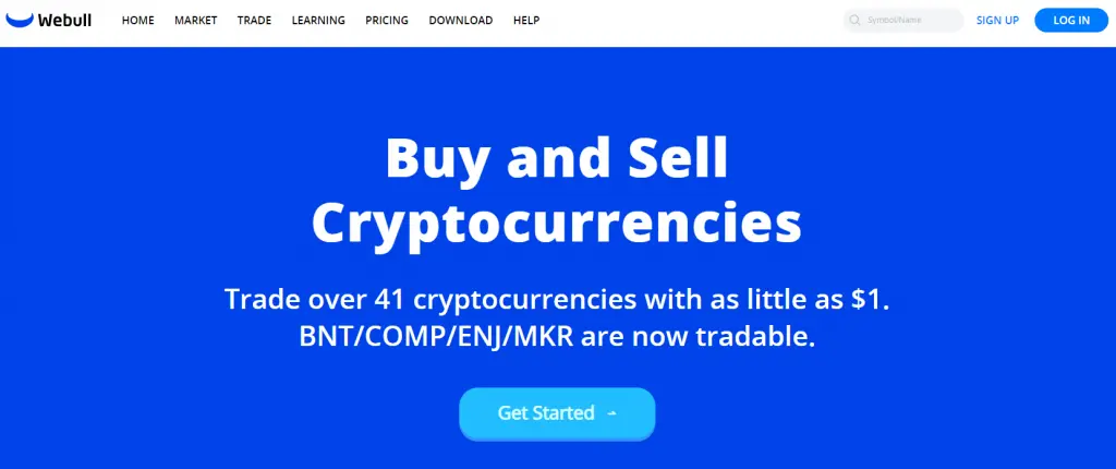 Webull offers free trades of stocks and crypto trading 