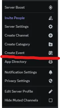 Discord server / event