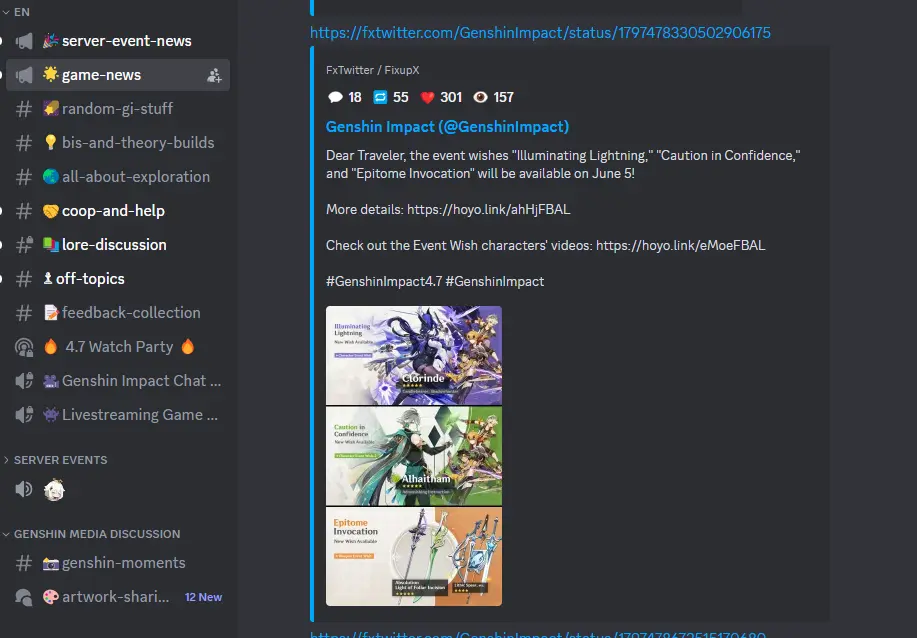 Genshin Impact Discord