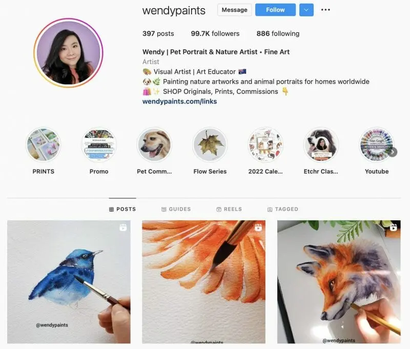 wendypaints influencer