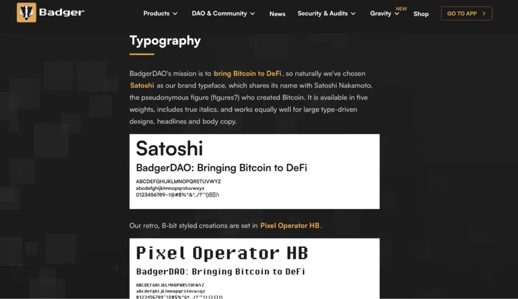 BadgerDAO Branding Guide 