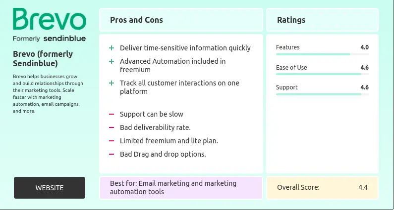 Brevo adaptable email marketing tool