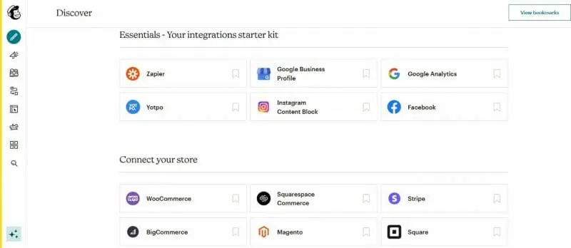 Mailchimp integrations
