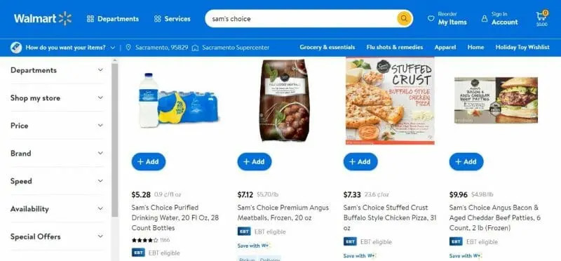 Sam’s Choice private label