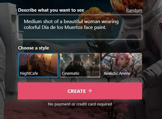 NightCafe Studio AI Image Generator