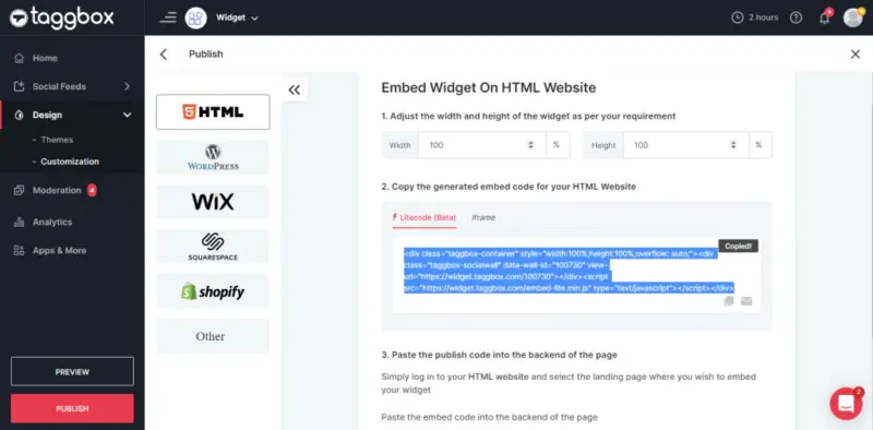 Embed Google Reviews with Taggbox