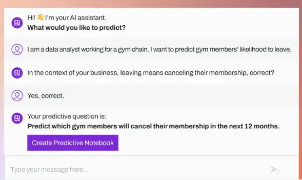 What is enterprise marketing - Pecan AI predictive chat