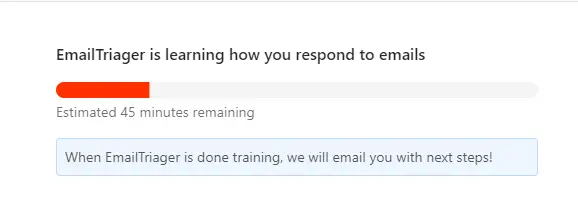 EmailTriager training 