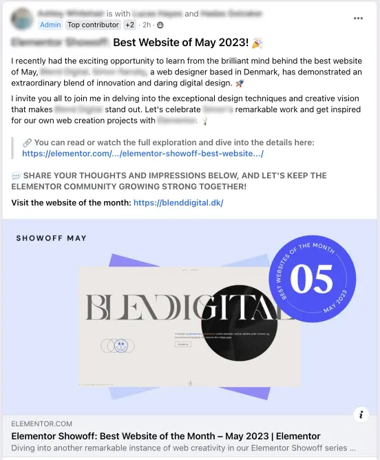 Facebook group / Spotlight Members