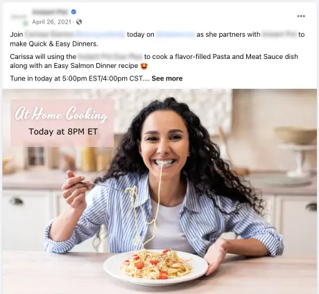 Facebook Group / Go Live