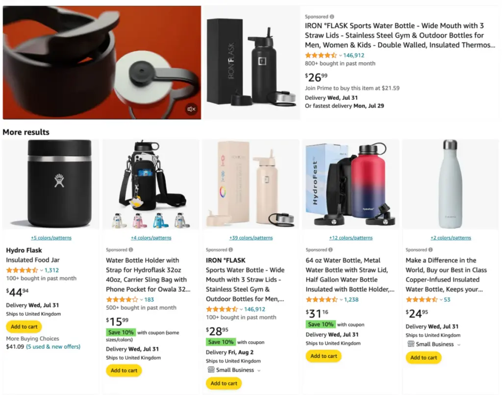 Amazon ad types