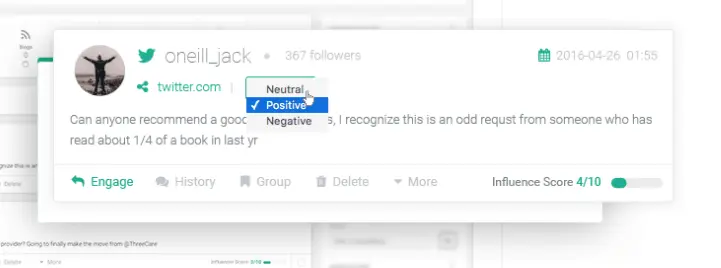 Sentiment analysis