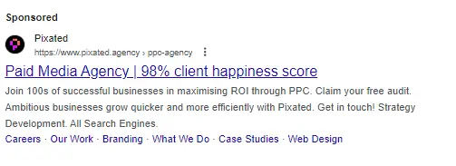 Pixated ad