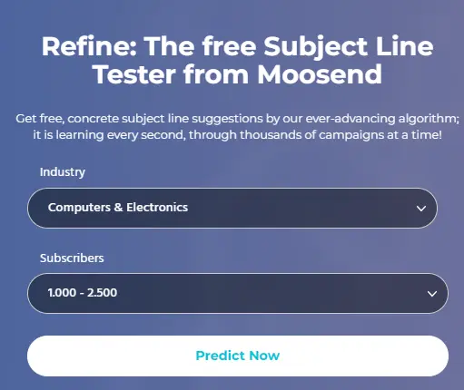 Refine by Moosend