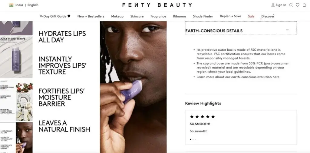 Fenty Beauty vegan products
