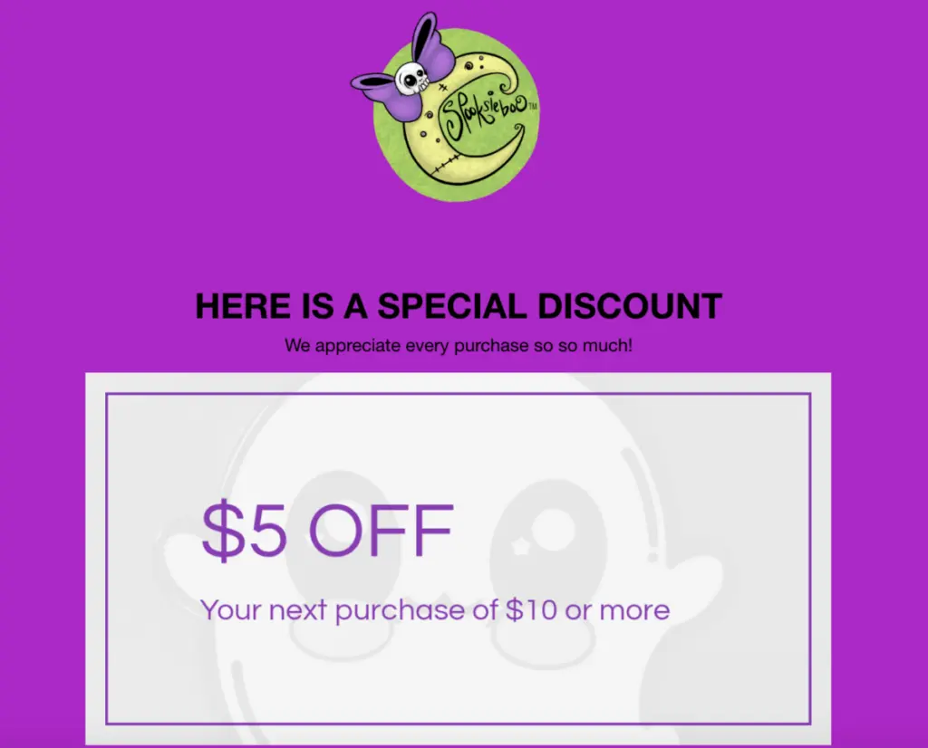 SpooksieBoo discount code