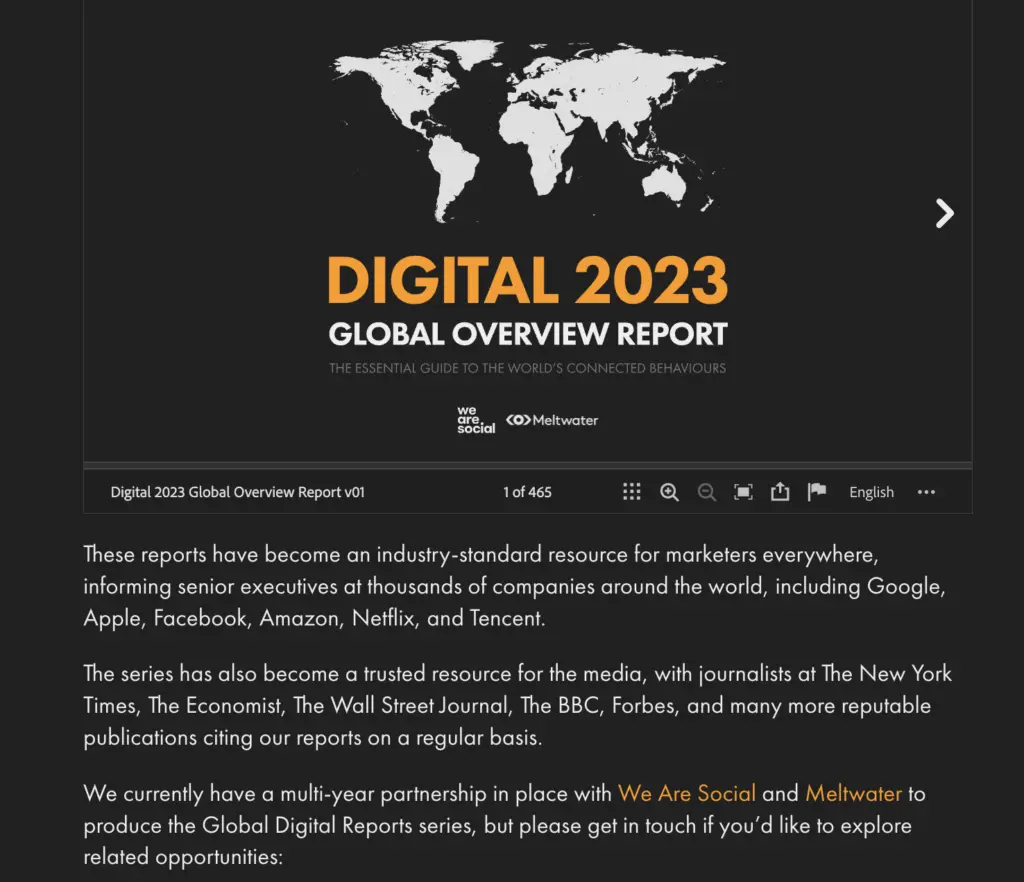 Global Digital Report series