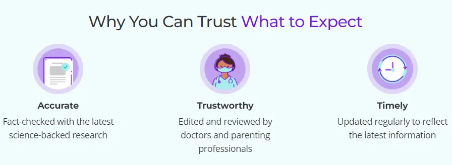 Whattoexpect trust signals