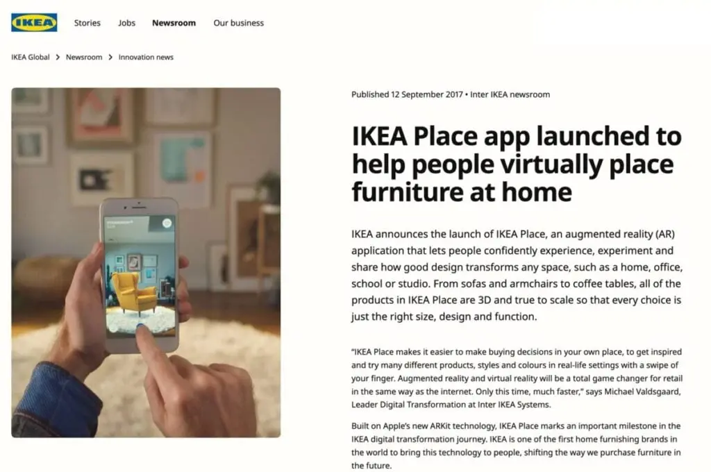 brands using VR and AR