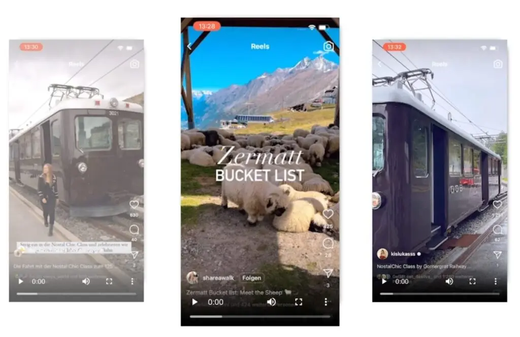 Snippets of various Gornergrat campaigns by Swissper