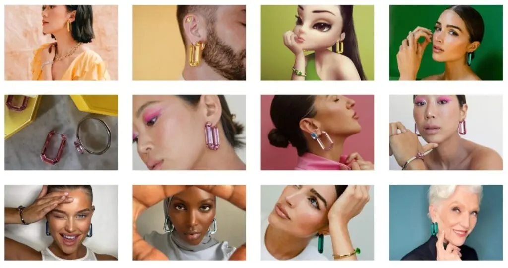 The award-winning “Reveal Your Facets” campaign for Swarovski
