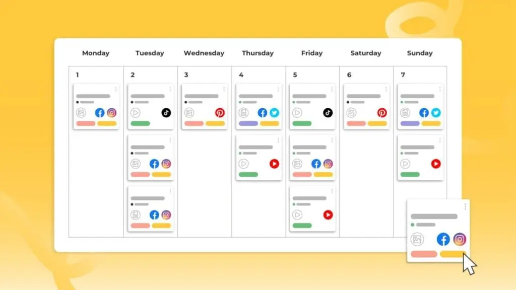 Social Media Content Calendar loomly