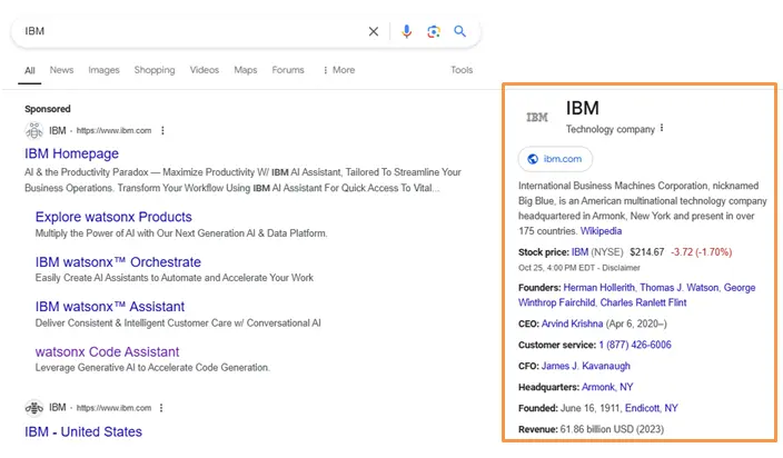 Knowledge Panel 