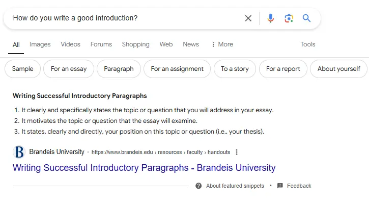 Featured Snippet 
