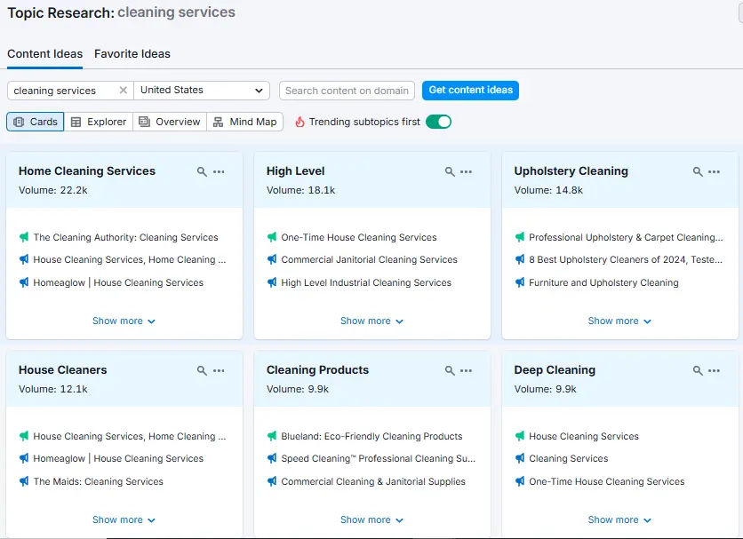 Topic Research tool