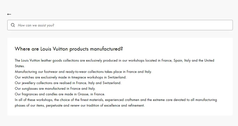 Louis Vuitton FAQ