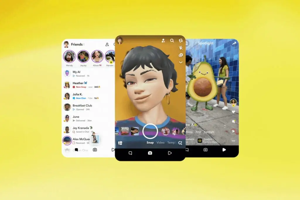 Snapchat 3-tab Redesign