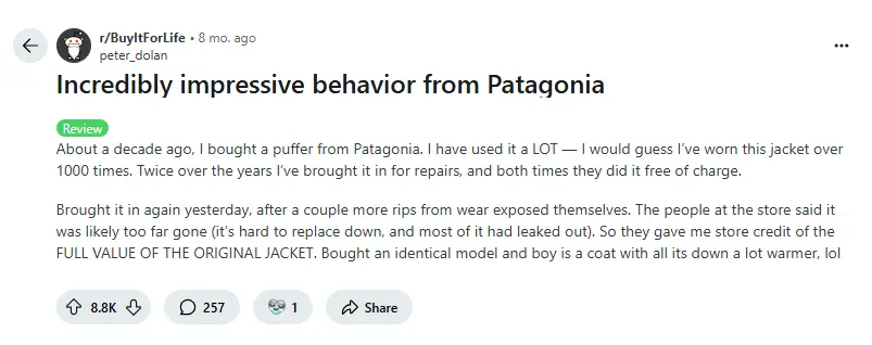 Patagonia Reddit