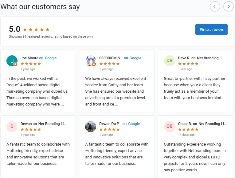 NetBranding Testimonials