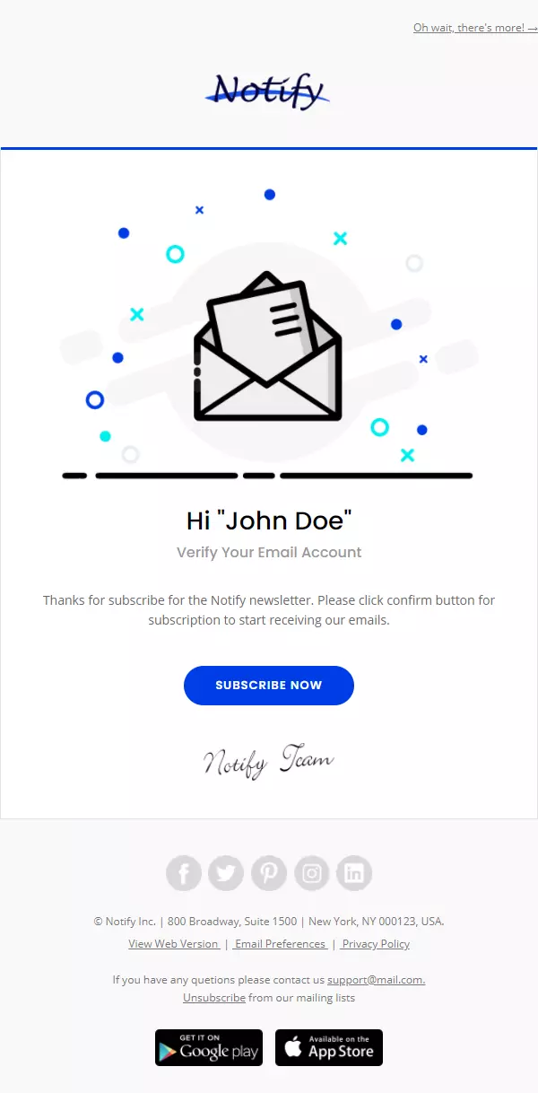 Subscribe Confirmation by grapestheme