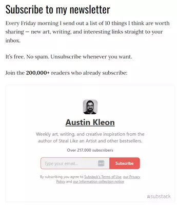 Austin Kleon (free)