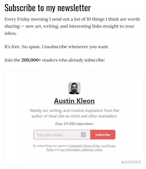 Austin Kleon (free)