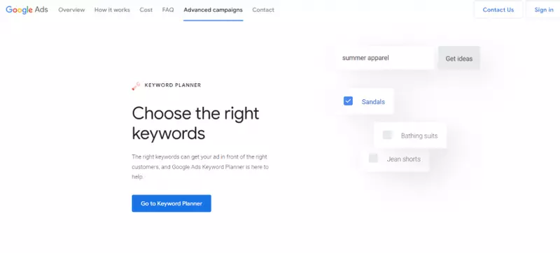 Google Keyword Planner