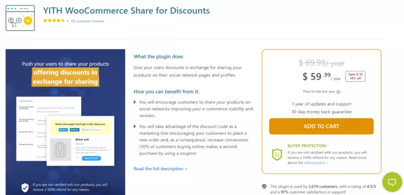 YITH WooCommerce Share for Discounts