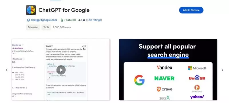 ChatGPT for Google