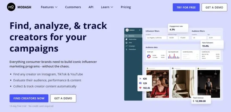 Modash Styling Top Influencer Marketing Platforms for Creators