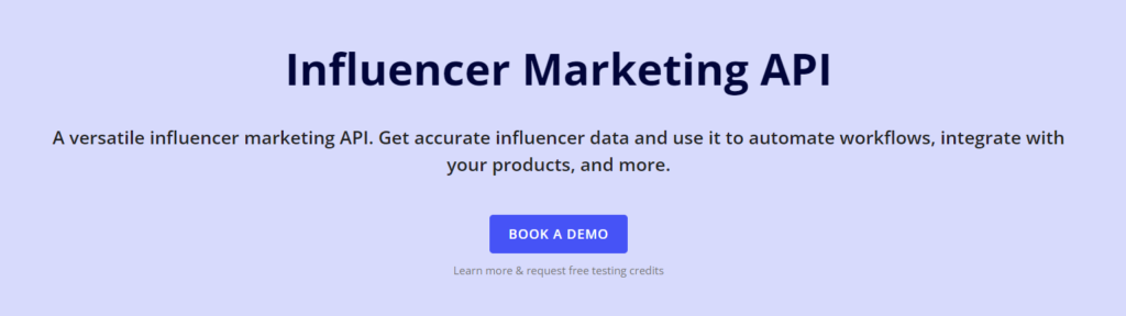 Influencer Marketing API