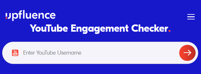 Upfluence YouTube engagement checker 