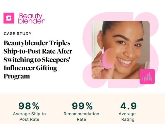 Beauty Blender influencer marketing results 
