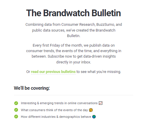 Brandwatch bulletin 