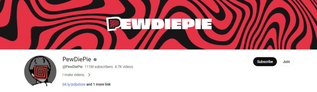 PewDiePie YouTube channel